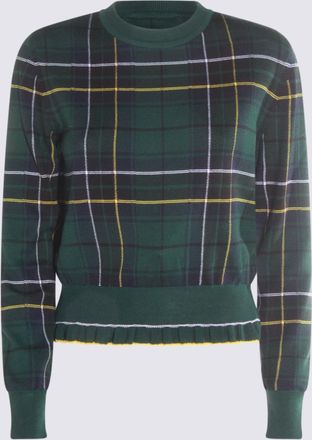 Alexander McQueen Maglie Navy/Green/Yellow