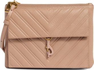Rebecca Minkoff Edie Embossed Crossbody Bag in Blushing at Nordstrom Rack