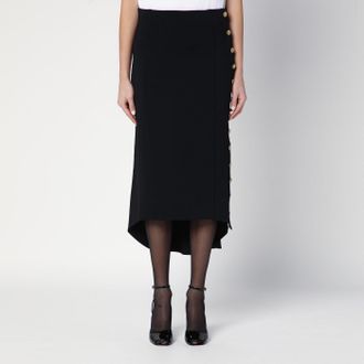 Givenchy Black Milan stitch skirt with buttons