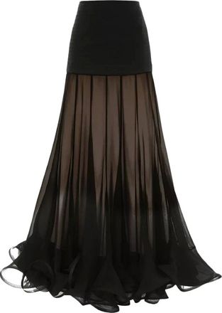 Zimmermann Rokken, Dames, Zwart, S, Illustration Flounce Rok