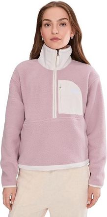 The North Face Yumiori Peak 1/2 Zip Jacket Womens Coat Metal Pink/White Dune : 2XL, Fleece/Polyester