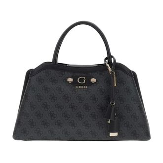 Guess Tassen, Dames, Grijs, ONE Size, Leer, Lindsey Girlfriend Satchel