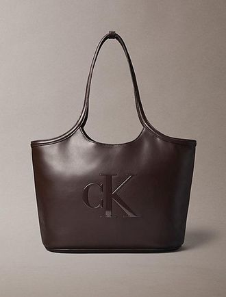 Calvin Klein Bolso Tote Con Monograma Grabado
