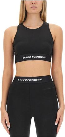 Paco Rabanne Mujer, Camisetas, Negro, Talla: S