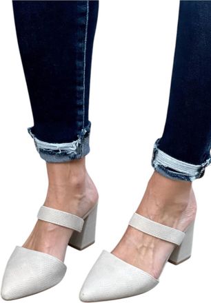 Matisse Footwear Womens Heeled Mule In Ivory