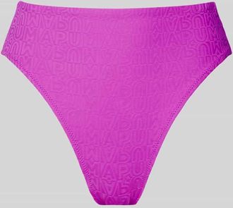 Puma Bikini-Hose mit Strukturmuster in Pink, Größe XS