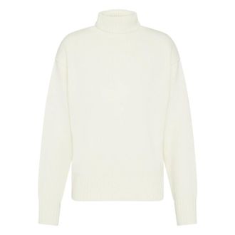 Drykorn Alpaca Wolmix Coltrui - Dames - Coltruien - Wit - M - Wol - Truien & Vesten