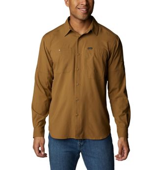 Columbia Mens Silver Ridge Utility Lite Long Sleeve, Delta, Large