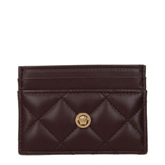 Versace Dokumentenhalter Damen Leder Braun/Schokolade