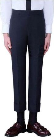 Thom Browne Plain Wwave 4-Bar Backstrap Trouser Dark Blue MTC001A06146420