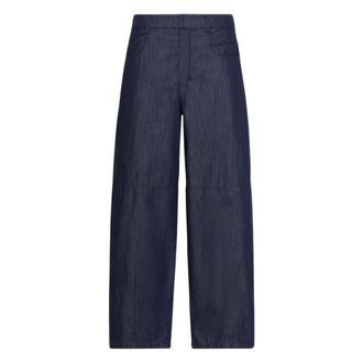 Max Mara Max Mara Rtw... - Dames - Broeken - Blauw - Maat: M Katoen