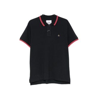Vivienne Westwood Classic Embroidered-detail Cotton Polo Shirt