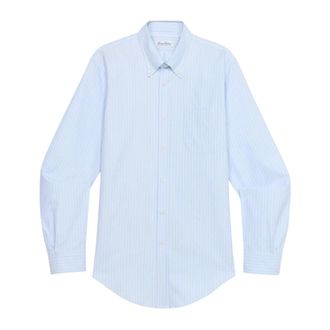 Brooks Brothers Slim Fit Oxford Overhemd met Button-Down Kraag - Heren - Zakelijke Overhemden - Blauw - XL - Katoen - Overhemden