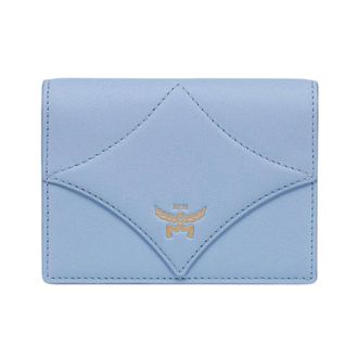 MCM Wallets & Cardholders, female, Blue, ONE SIZE, Diamond Quilt Mini Wallet