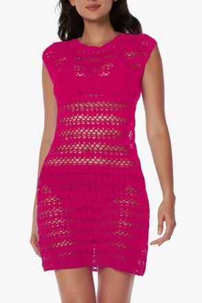 Helen Jon Kendall Crochet Dress in Lotus Pink at Nordstrom, Size X-Large
