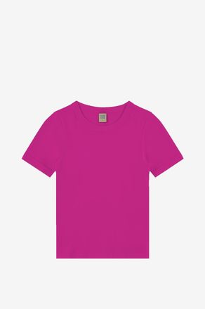 Flore Flore Schmales Kurzarm-T-Shirt mit Rundhals Car Tee