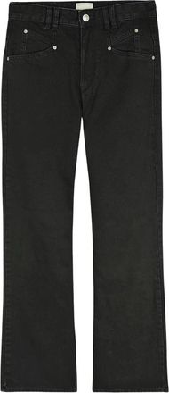 Isabel Marant Belvia Bootcut Jeans - Dames - Bootcut Jeans - Zwart - 2XS - Katoen - Jeans