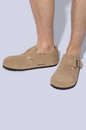 Birkenstock Suede Shoes London BS, Mens, Beige
