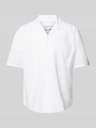 Only & Sons Relaxed Fit Freizeithemd aus Baumwoll-Leinen-Mix Modell CAIDEN in Weiss, Gr&ouml;&szlig;e XL