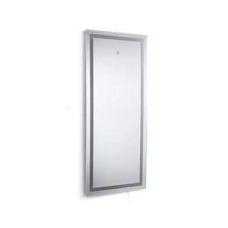tomasucci Line wall mirror, grey