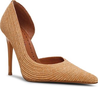 Steve Madden Elegant Raffia Half dOrsay Pump in Natural Raffia at Nordstrom Rack, Size 9.5