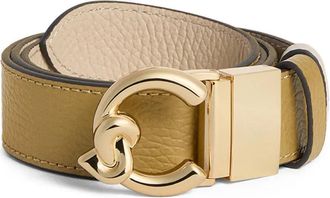 Coccinelle Cintura C-Me con logo - Toni neutri