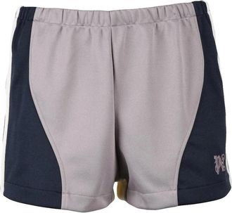 Palm Angels Purple Polyester Panel Shorts