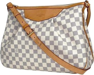 Louis Vuitton Pre-owned Damier Azur Schoudertas - Dames - Vintage Schoudertas - Wit - ONE Size - Leer - Vintage