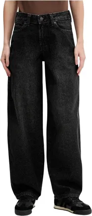 Dickies 957 Loose Tapered Werk Jeans - Dames - Jeans - Zwart - Maat: W31 Katoen