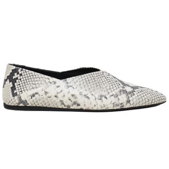 Closed Ballerina Flats In Ivory
