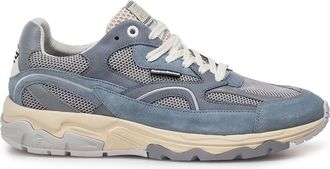 Floris Van Bommel Van Bommel sneaker blauw suede effen comfort