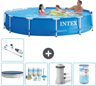 Intex Piscina Con Estructura Redonda - 366x76 Cm - 7-piezas S31555