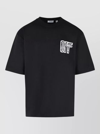 Off-white motion arrow graphic cotton t shirt crew