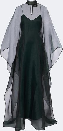 Taller Marmo Sphinx sheer draped organza kaftan
