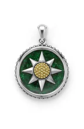 Lagos Anthem Compass Pendant in Two-Tone J at Nordstrom