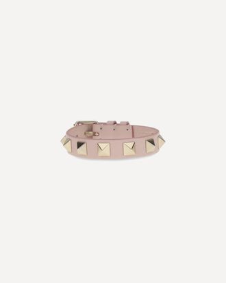 Valentino Garavani Bracciale Rockstud in pelle Woman UNI