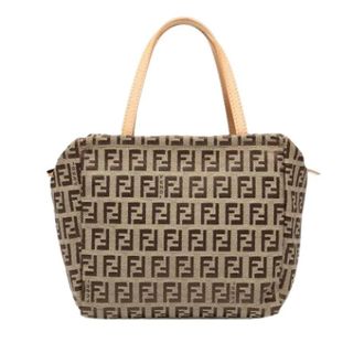 Fendi Pre-owned Canvas Handbag - Dames - Vintage Handtas - Bruin - ONE Size - Leer - Vintage