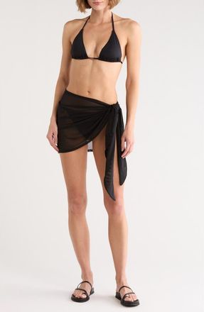 Good American Leg Daze Sarong in Black001 at Nordstrom Rack, Size Medium/large