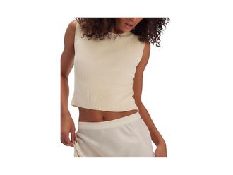 Free People Back To Back T-Shirts Womens Clothing Antique Ivory : LG (Womens 12-14), Elastane/Polyamide/Polyester