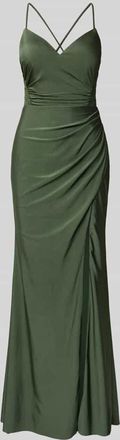 Luxuar Luxuar Abendkleid in Maxil&auml;nge in Schilf, Gr&ouml;&szlig;e 32