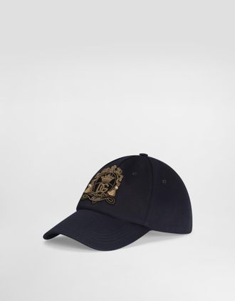 Dolce & Gabbana Cotton Baseball Hat - Man Hats And Gloves Blue 57
