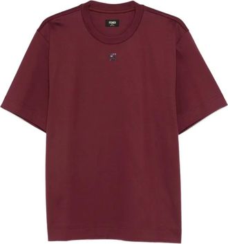 Fendi T-Shirts - Heren - T-shirts - Rood - M - Tops