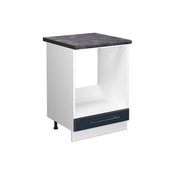 Vicco Armario Para Horno Empotrado Fame-line, Azul Oscuro Alto Brillo, 60 Cm, Et Antracita Vicco
