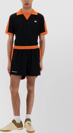 Wales Bonner collar and trim polo shirt