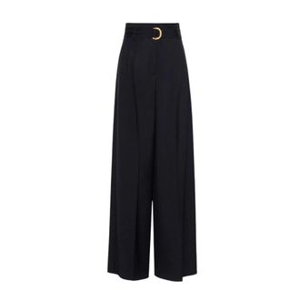 Max Mara Mstserio Wijde Broek - Dames - Broeken - Blauw - Maat: M
