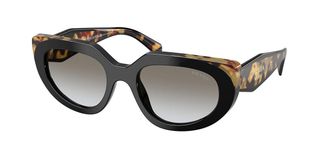 Prada PR D02SF Asian Fit 0CD80L Womens Sunglasses Black Size 54