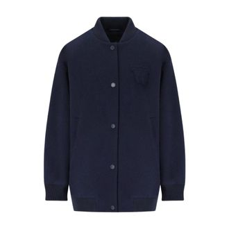 Max Mara Dames, Jassen, Blauw, Maat: 3XS Zijde