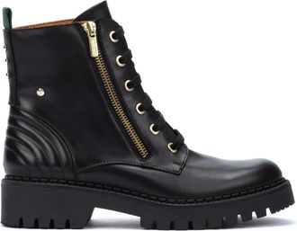 Pikolinos Aviles Vetersluiting Dameslaars - Zwart - Dames - Veterlaarzen - Zwart - 40 EU - Schoenen