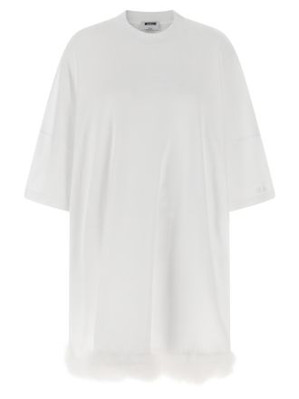 Moschino Womens Feather Dress