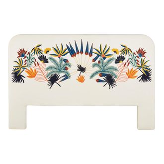 Maisons du monde Cabecero de cama bordado multicolor 160 cm